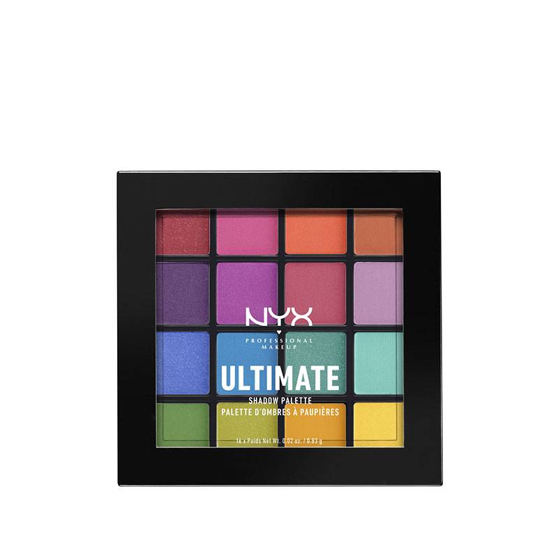 Palette d'ombres à paupières Brights Ultimate (16x0.83g) de la marque NYX Professional Makeup Contenance 13g - 1