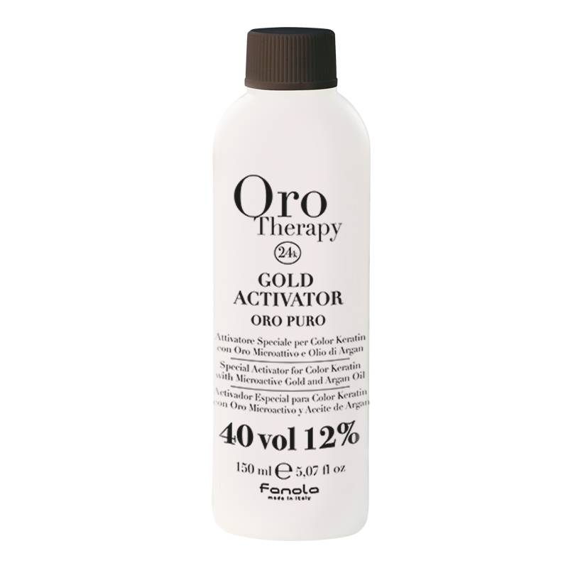 Oxydant 40 volumes Gold Activator de la marque Oro Therapy Contenance 150ml - 1