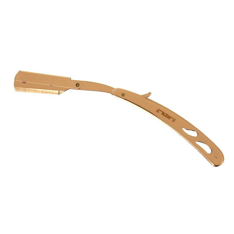 Rasoir à lame interchangeable Aluminium Rose gold + 10 lames double edge courtes
