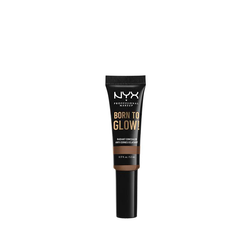 Anti-cernes éclat Born to glow! Concealer Warm caramel de la marque NYX Professional Makeup Contenance 5ml - 1