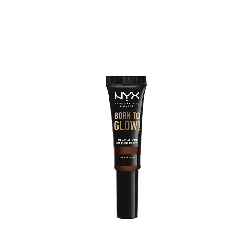Anti-cernes éclat Born to glow! Concealer Deep walnut de la marque NYX Professional Makeup Contenance 5ml - 1