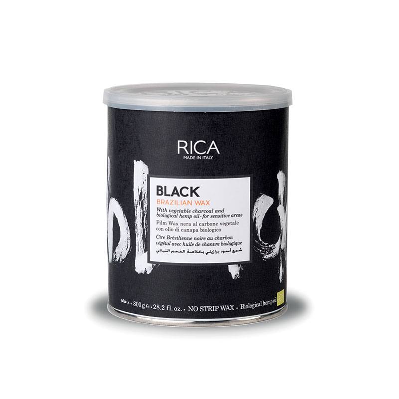 Cire brésilienne noire charbon végétal de la marque Rica Contenance 800ml - 1