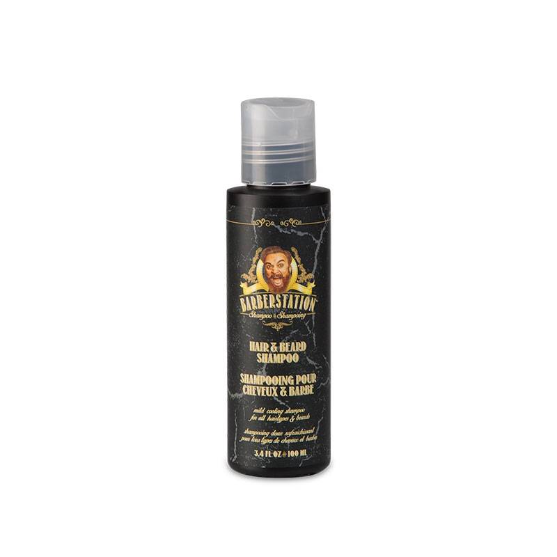 Shampooing cheveux et barbe - Travel size hair & beard shampoo de la marque Barberstation Contenance 100ml - 1