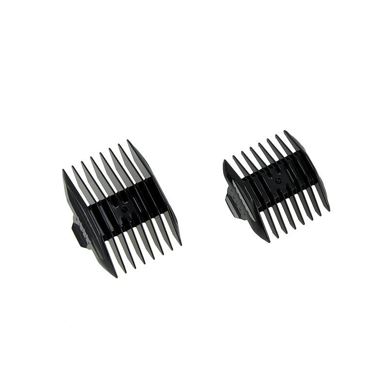 Set de 2 faux peignes 3-6 mm et 9-12mm pour tondeuses R-TECH Gold et Invictus de la marque 7e ÉLÉMENT - 1