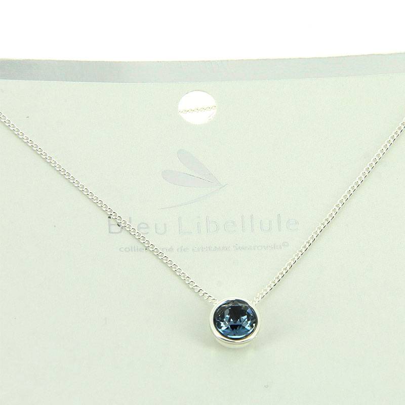 Collier Montana orné de cristaux Swarovski Bleu de la marque Bleu Libellule - 1