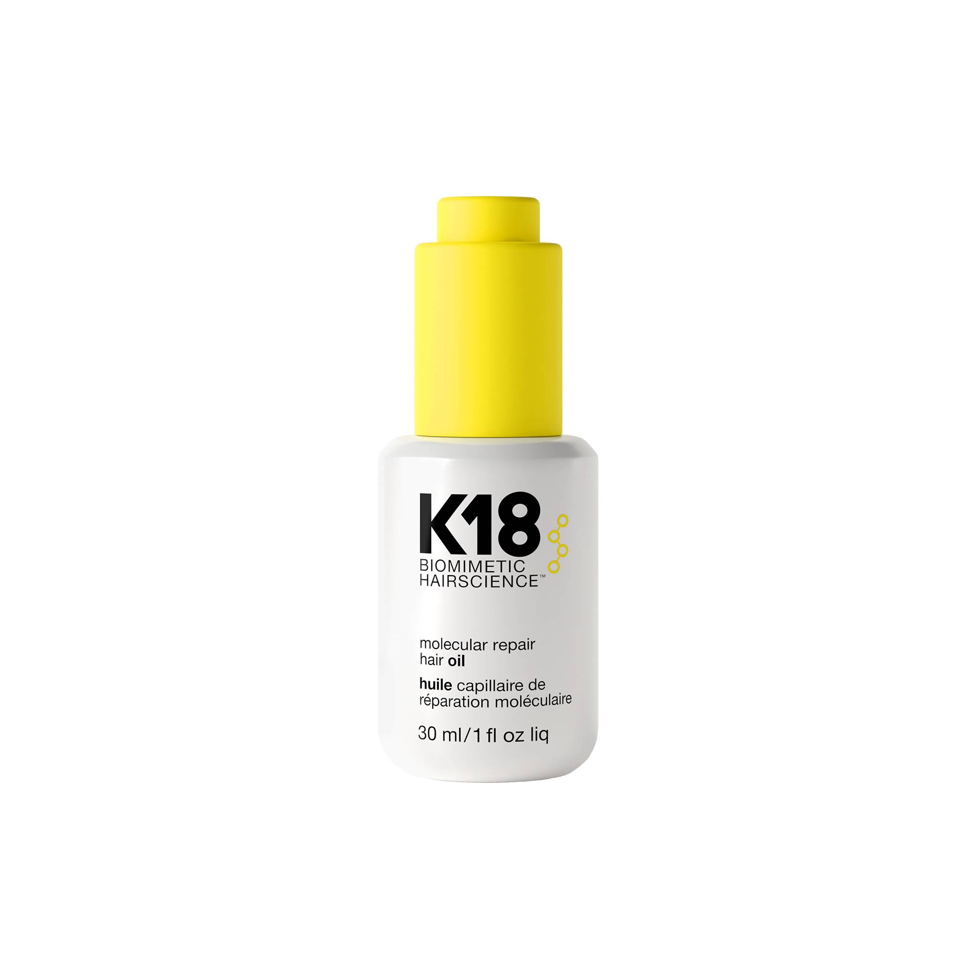 Huile de réparation moléculaire de la marque K18 Biomimetic HairScience Contenance 30ml - 1