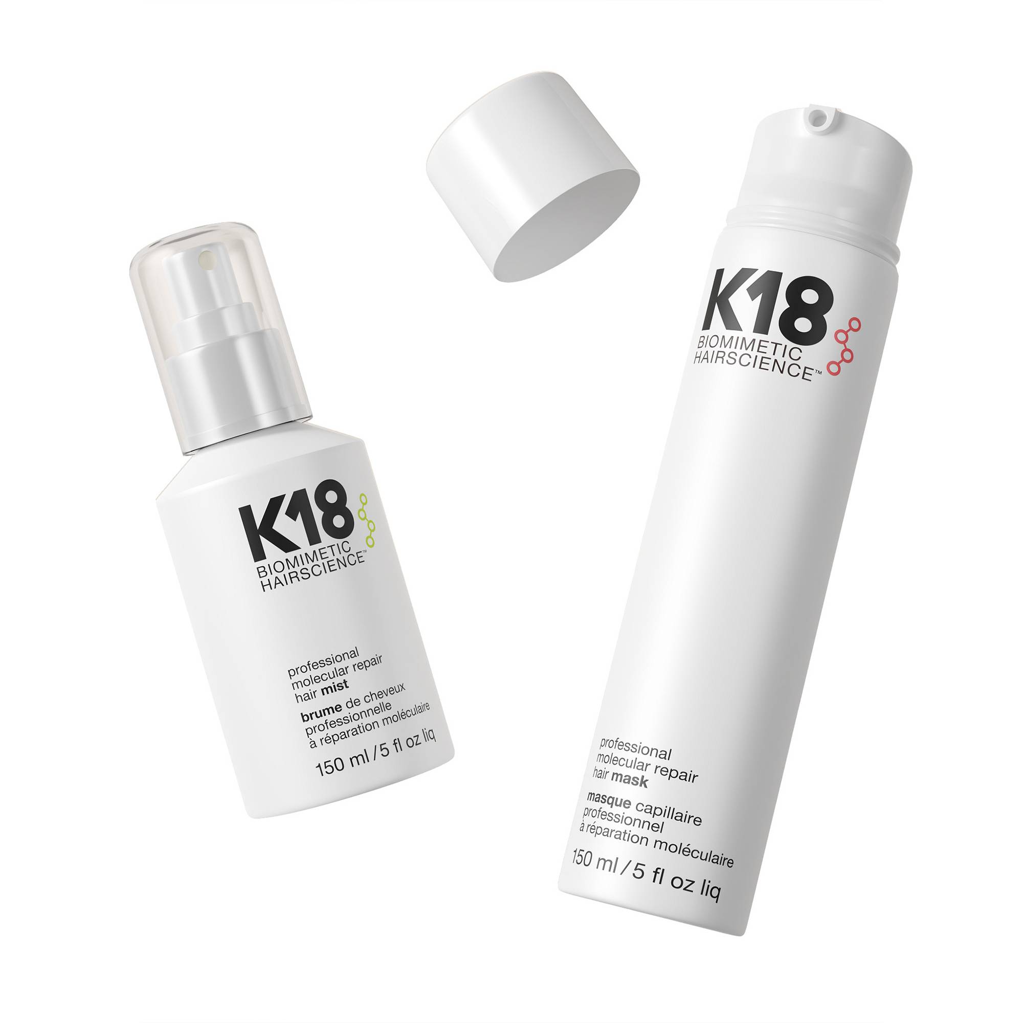 Pack Duo K18 (Brume et Masque) de la marque K18 Biomimetic HairScience Contenance 300ml - 1