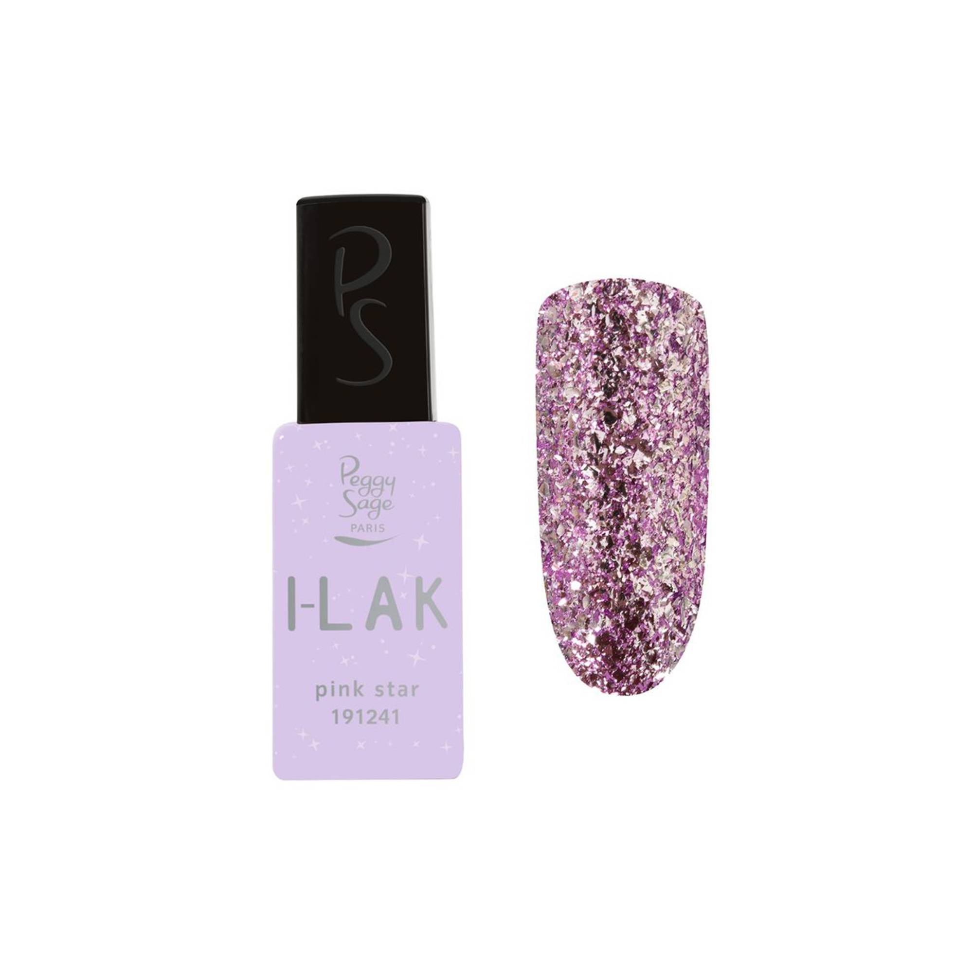 Vernis semi-permanent I-LAK soak off gel polish pink star de la marque Peggy Sage Contenance 11ml - 1