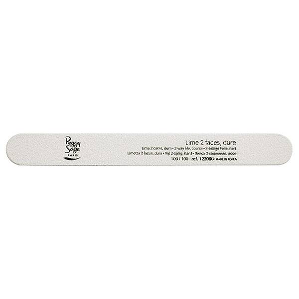 Lime à ongles 2 faces 100-100 - grain dur Blanche de la marque Peggy Sage - 1