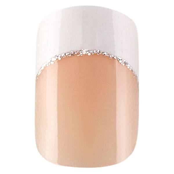 Faux ongles idyllic nails Set x24 Silver french de la marque Peggy Sage - 1