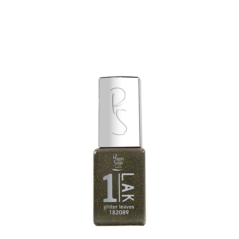 Mini vernis semi-permanent 1-LAK - Glitter leaves de la marque Peggy Sage Contenance 5ml - 1