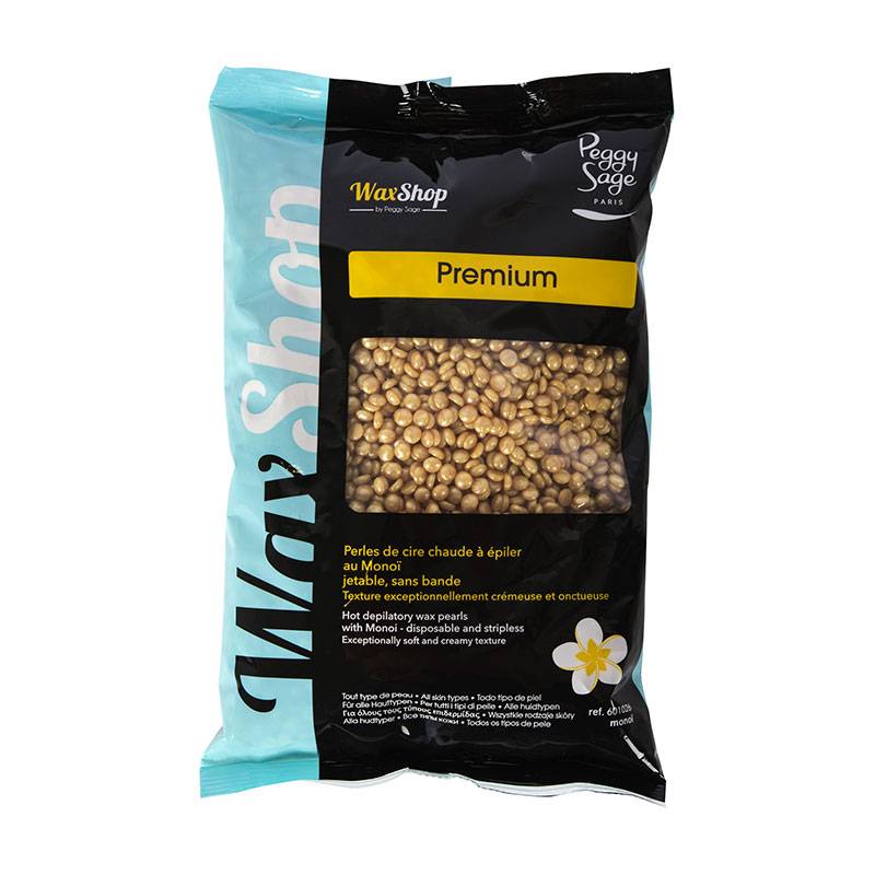 Perles de cire chaude à épiler Monoï 800g de la marque Peggy Sage Contenance 800g - 1