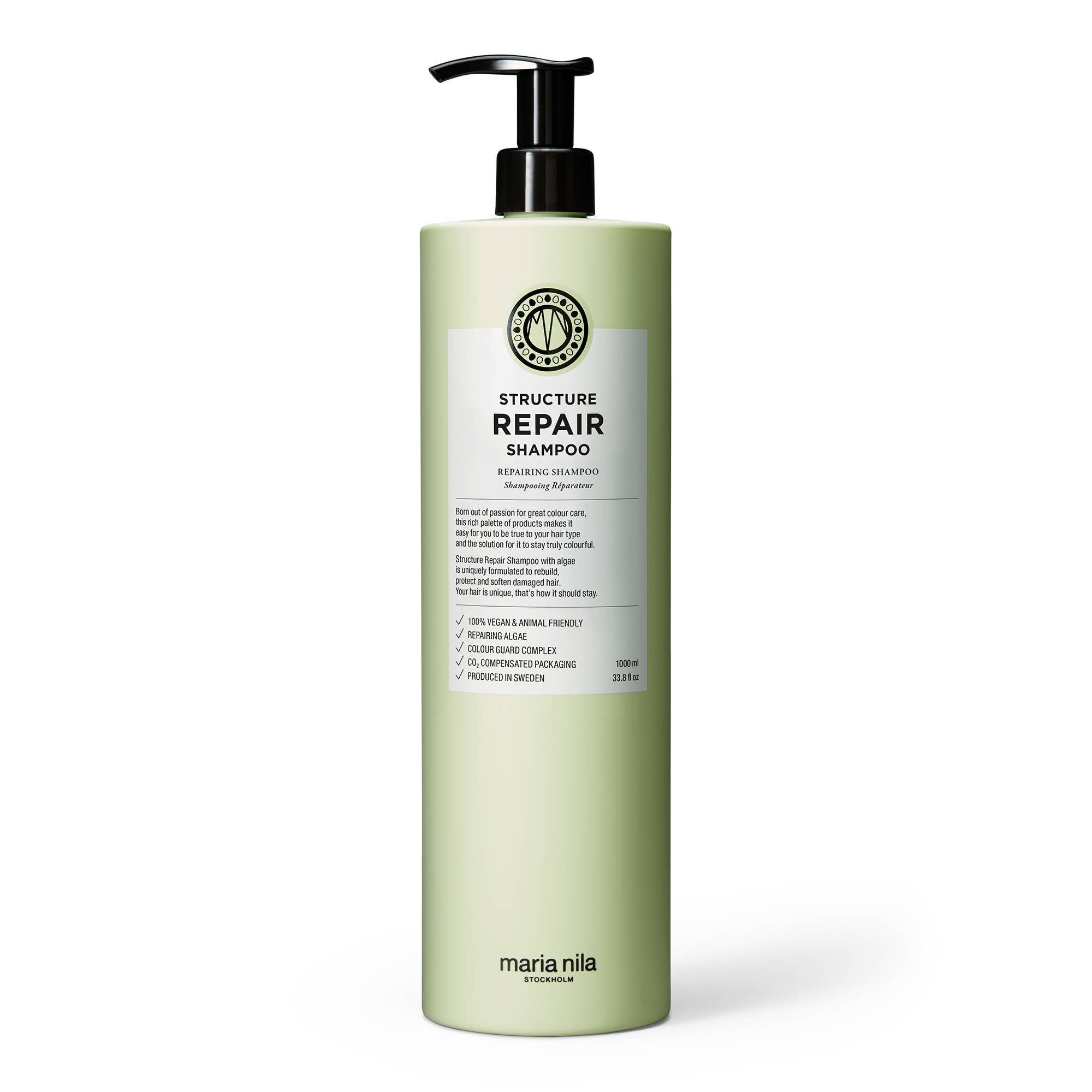 Shampooing réparateur Structure Repair de la marque Maria Nila Contenance 1000ml - 1
