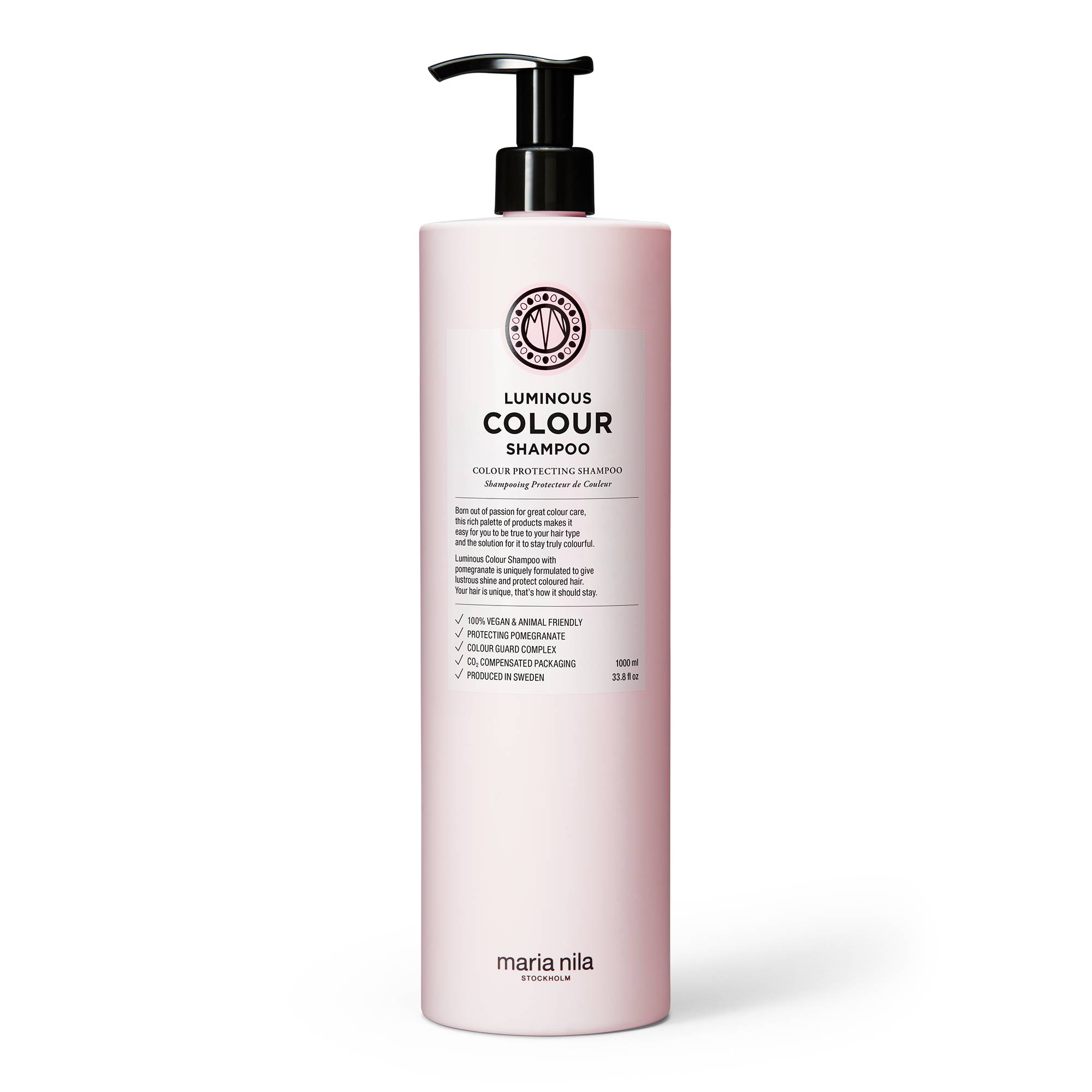 Shampooing cheveux colorés Luminous Colour de la marque Maria Nila Contenance 1000ml - 1
