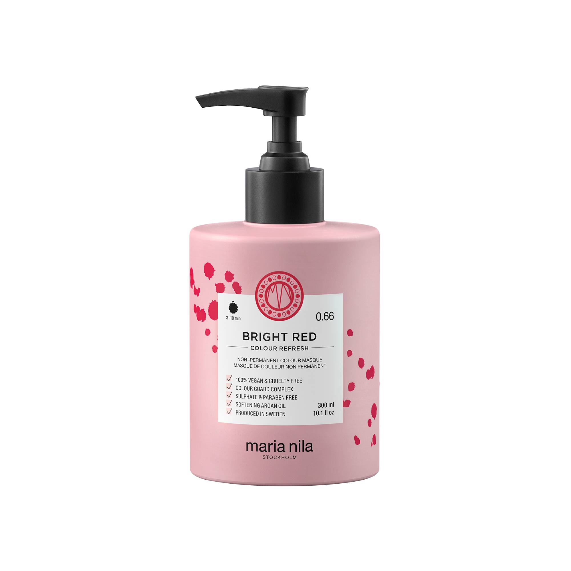 Masque repigmentant Colour Refresh 0.66 Bright red de la marque Maria Nila Contenance 300ml - 1