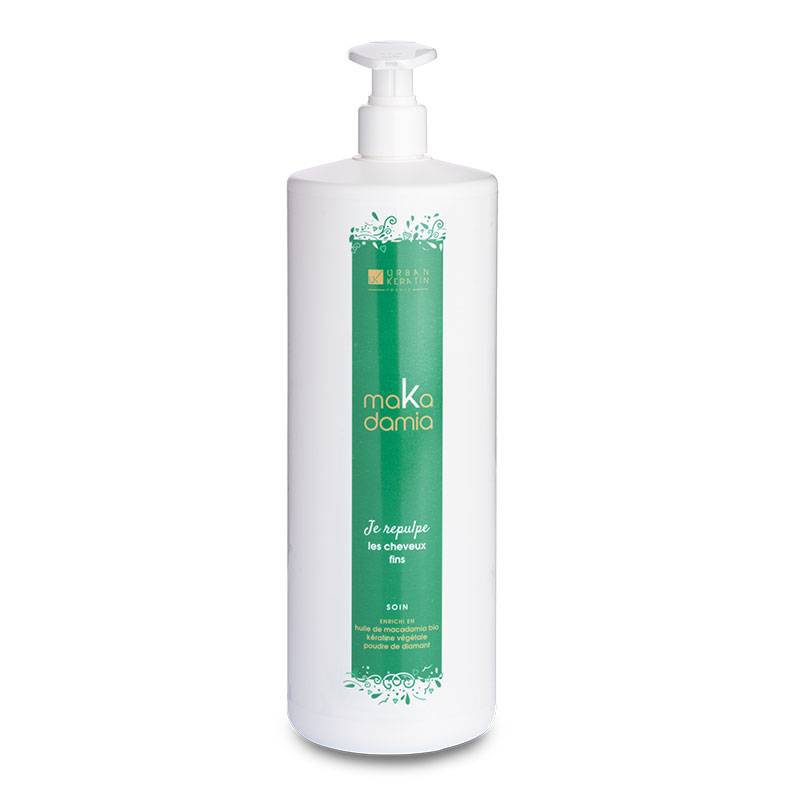 Soin cheveux fins Je repulpe maKadamia 1000ml de la marque Urban Keratin Contenance 1000ml - 1