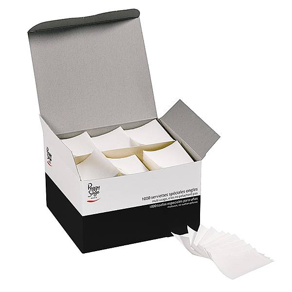 Serviettes spéciales ongles x1000 de la marque Peggy Sage - 1