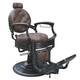 Fauteuil barbier Barock Marron foncé - 1 Fauteuil barbier Barock Marron foncé de la marque Pure Men Tolerance - 1