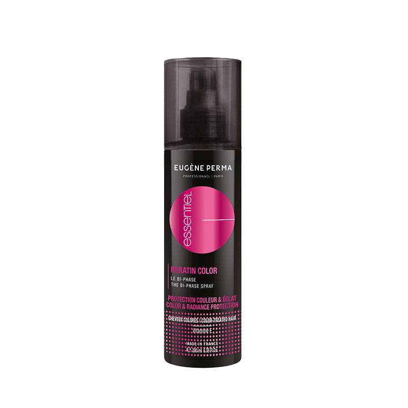 Spray bi-phase protection couleur & éclat Keratin Color de la marque Eugène Perma Contenance 200ml - 1
