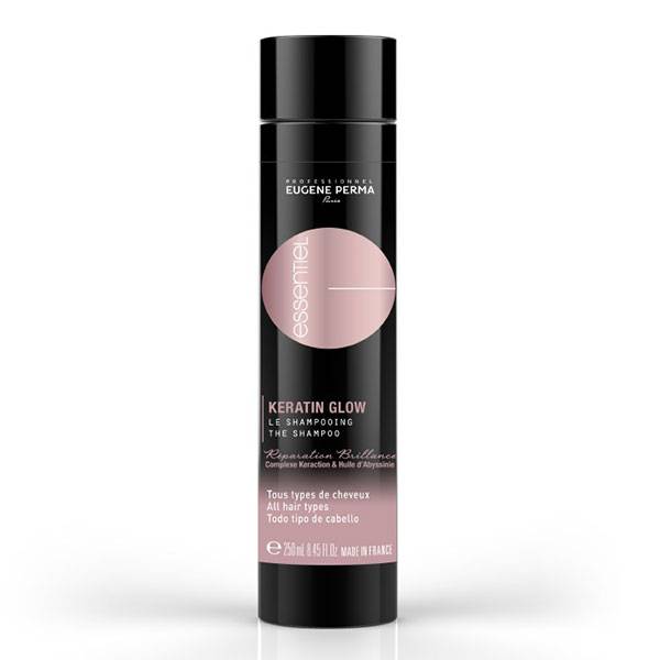 Shampooing réparation brillance Keratin Glow Essentiel de la marque Eugène Perma Contenance 250ml - 1