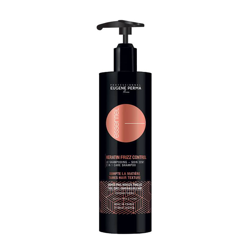 Shampooing soin 2 en 1 Keratin Frizz Control de la marque Eugène Perma Contenance 400ml - 1