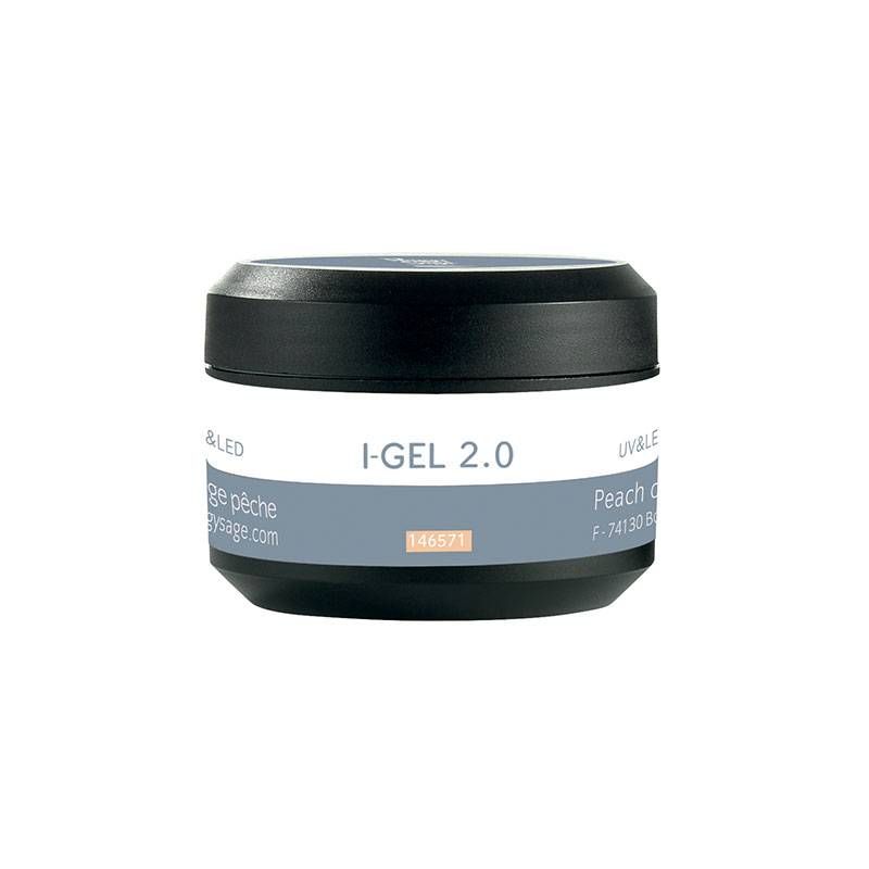 Gel de construction UV&LED Peach I-Gel 2.0 de la marque Peggy Sage Contenance 50g - 1