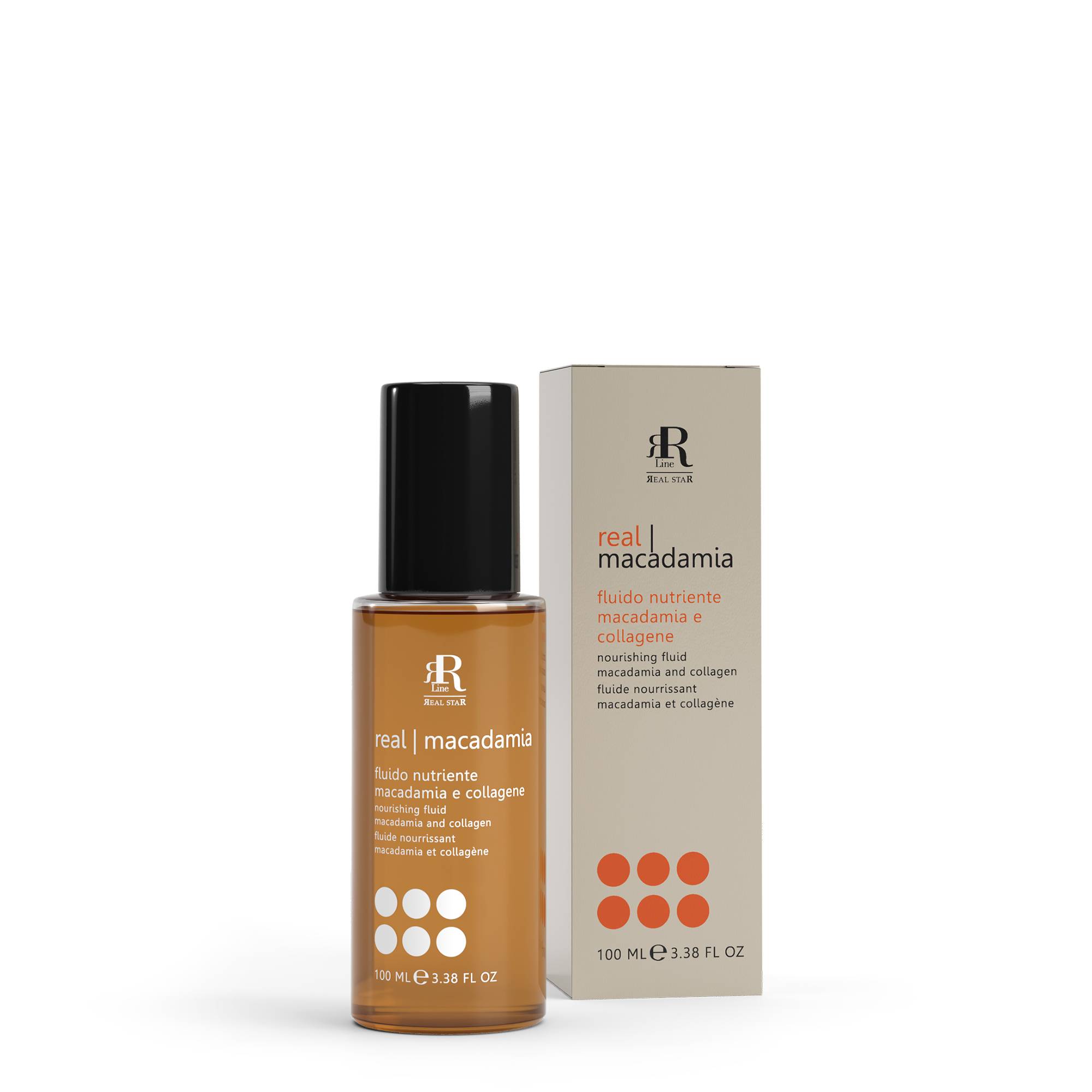 Fluide nourrissant macadamia et collagène de la marque RR Line Real Star Contenance 100ml - 1