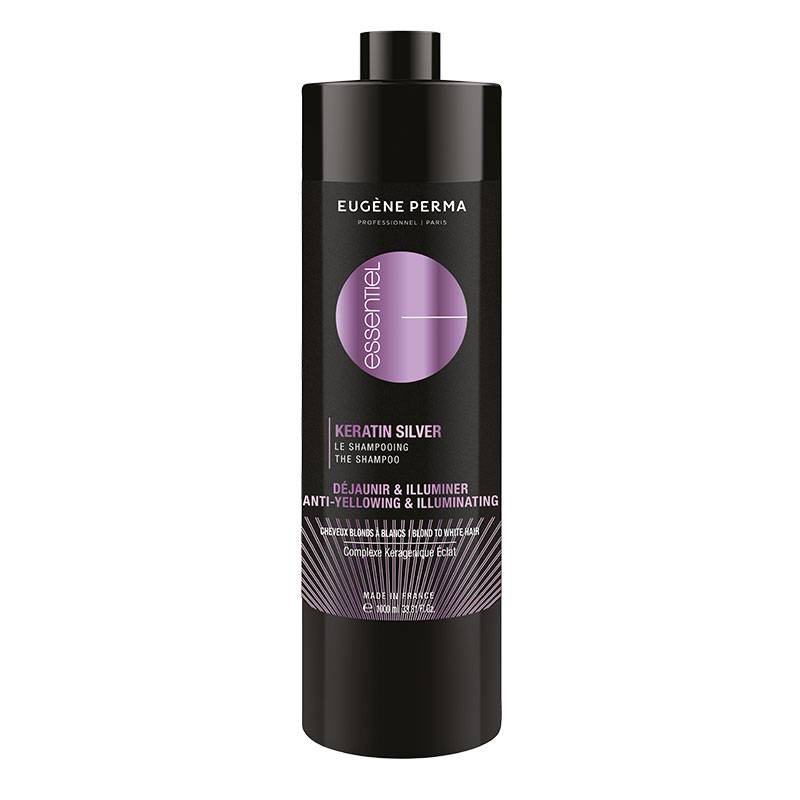 Shampooing déjaunir & illuminer Keratin Silver de la marque Eugène Perma Contenance 1000ml - 1