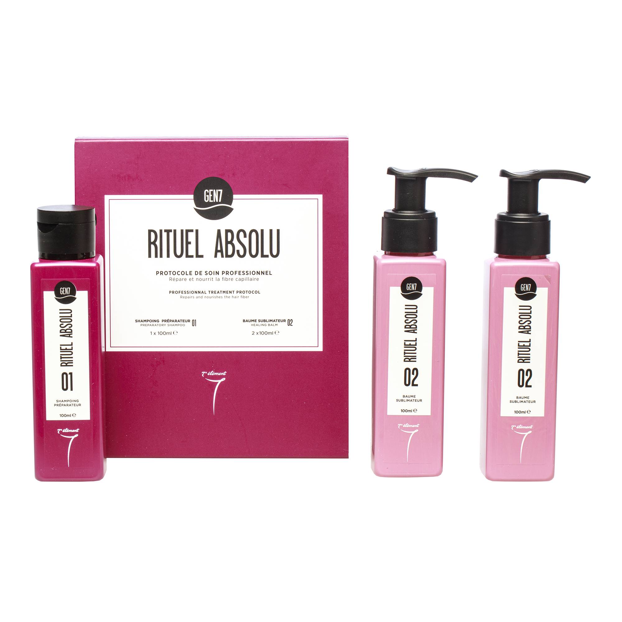 Rituel absolu GEN7 - Kit Revente (3x100ml) de la marque 7eme élément Contenance 300ml - 1