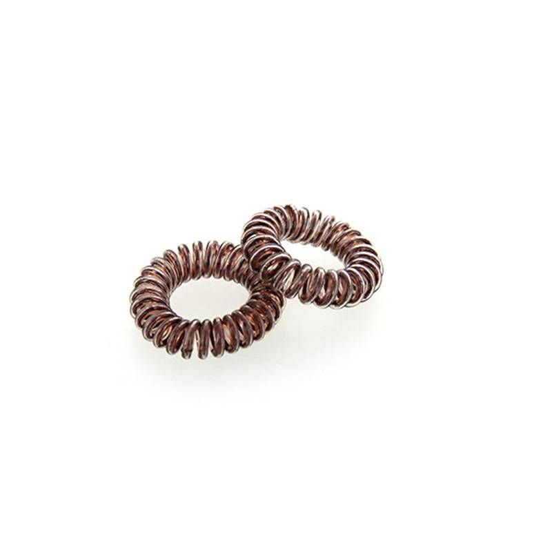 Hair ring Set x3 Marron métallisé de la marque Coiffeo - 1