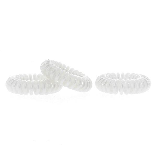 Hair ring blanc perlé x3 de la marque Coiffeo - 1