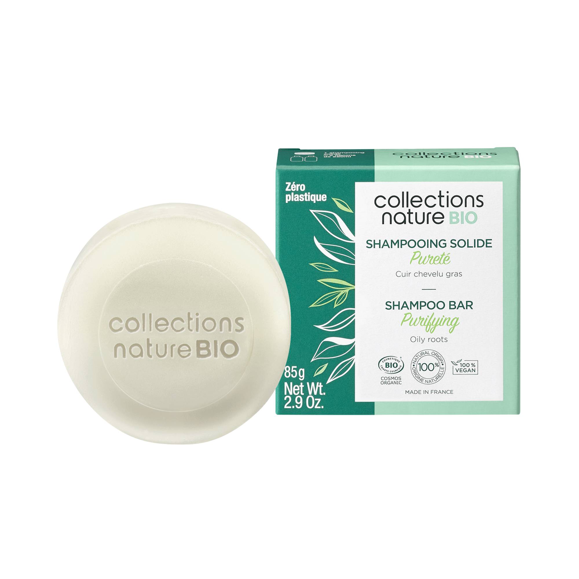 Shampoing solide pureté BIO de la marque Eugène Perma Contenance 85g - 1