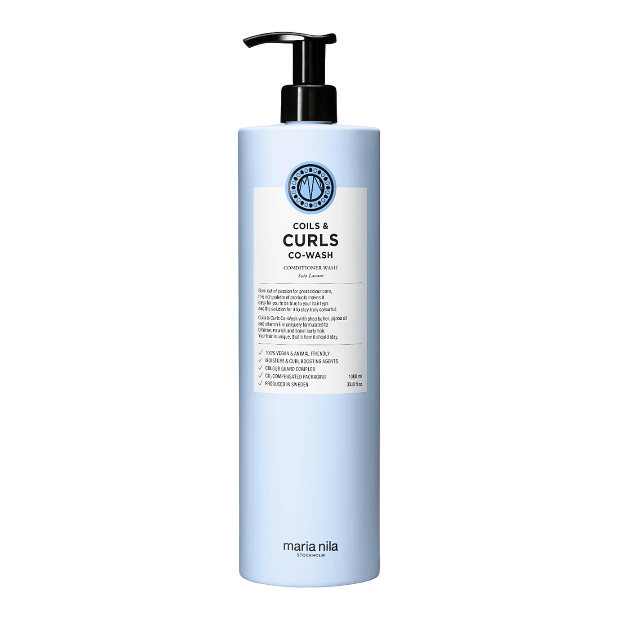 Shampoing co-wash Coils and Curls 1000 mL de la marque Maria Nila Contenance 1000ml - 1