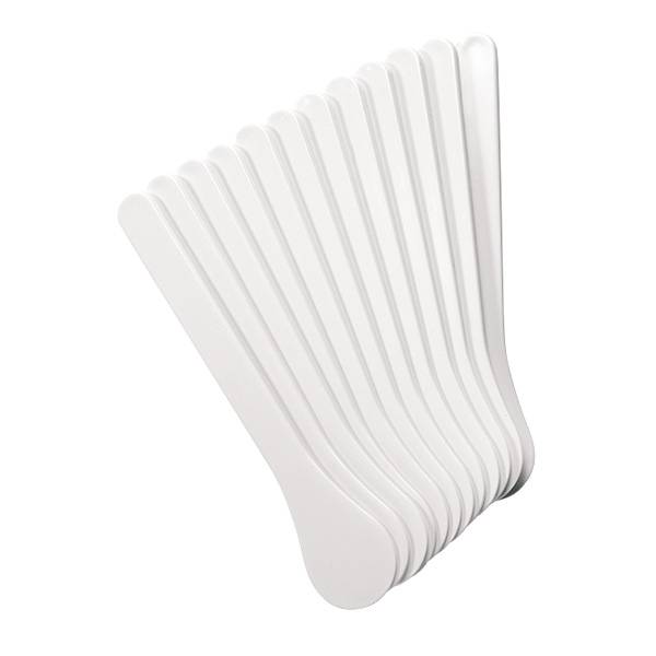 Lot de 12 spatules hygièniques en plastique Blanche 15.5cm de la marque Peggy Sage - 1