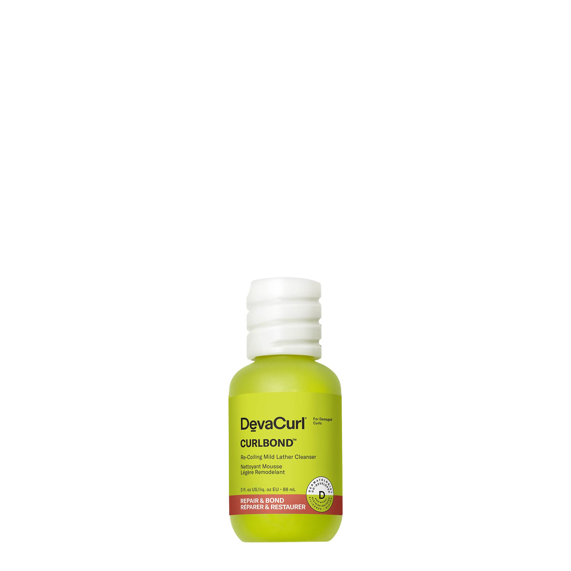 Nettoyant mousse légère remodelant CurlBond Cleanser de la marque DevaCurl Contenance 88ml - 1