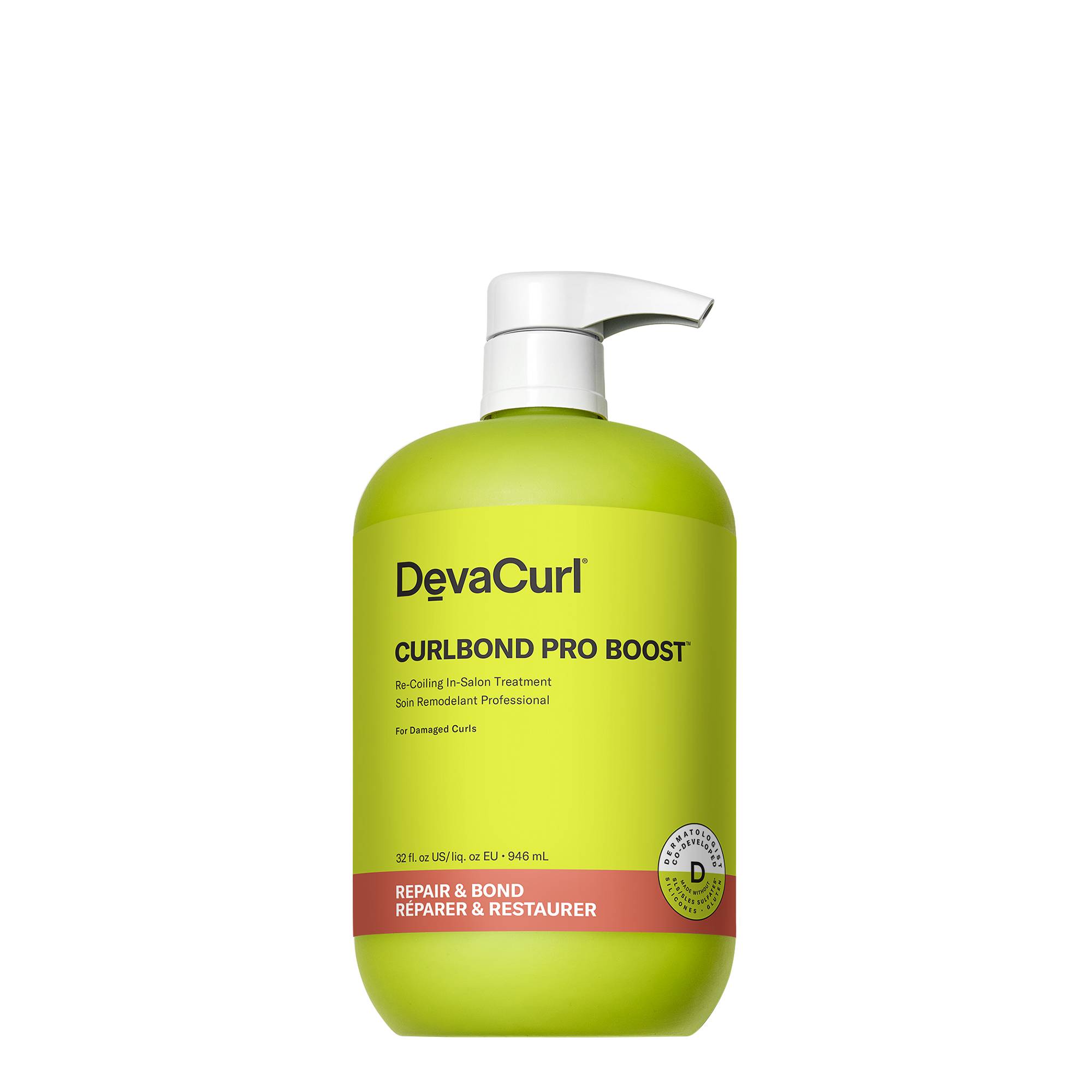 Soin remodelant professionnel CurlBond Pro Boost de la marque DevaCurl Contenance 946ml - 1
