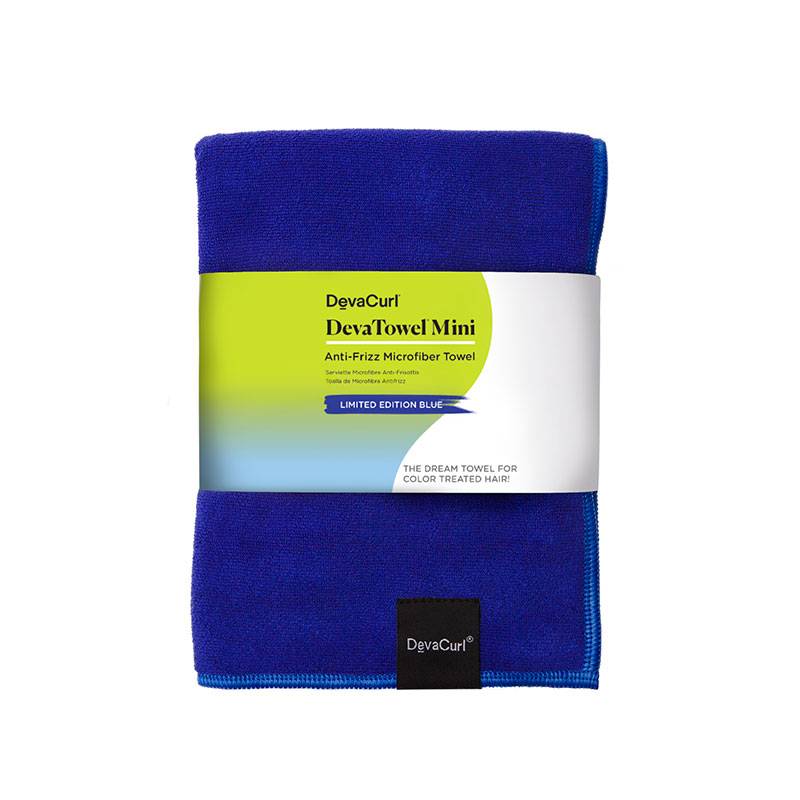 DevaTowel Mini Serviette microfibre anti-frisottis Bleue de la marque DevaCurl - 1