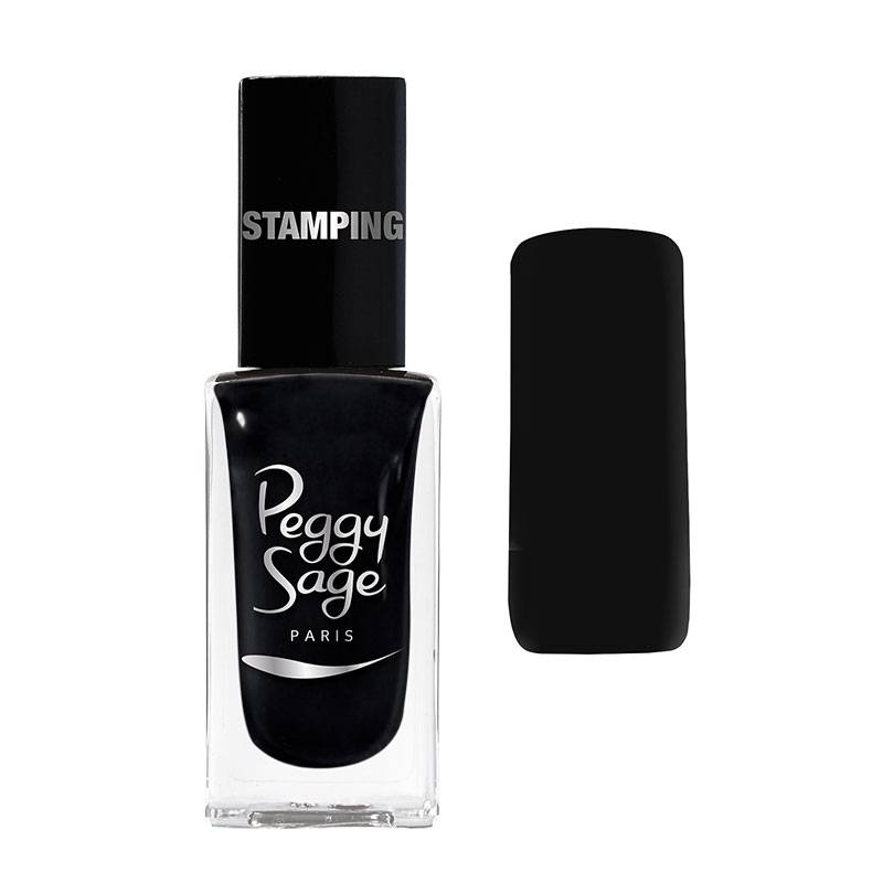Vernis à ongles Stamping Noir de la marque Peggy Sage Contenance 11ml - 1