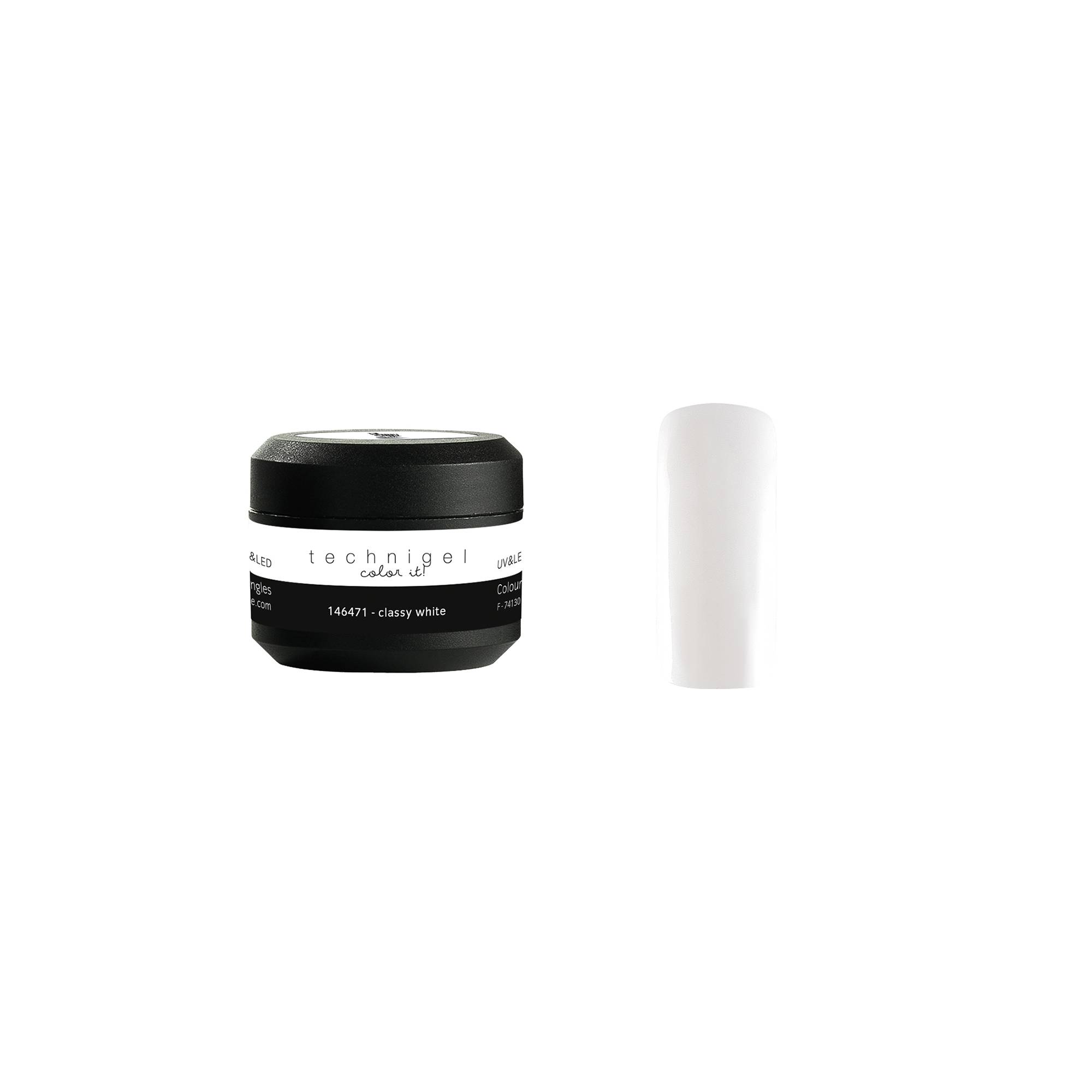 Gel UV&LED de couleur pour ongles Classy white de la marque Peggy Sage Contenance 5g - 1