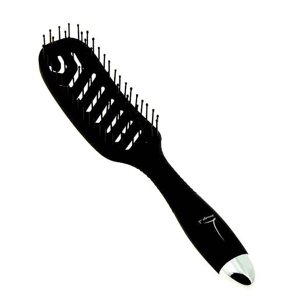 Brosse démêlante Paddle vent Noir mat de la marque 7e ÉLÉMENT - 1