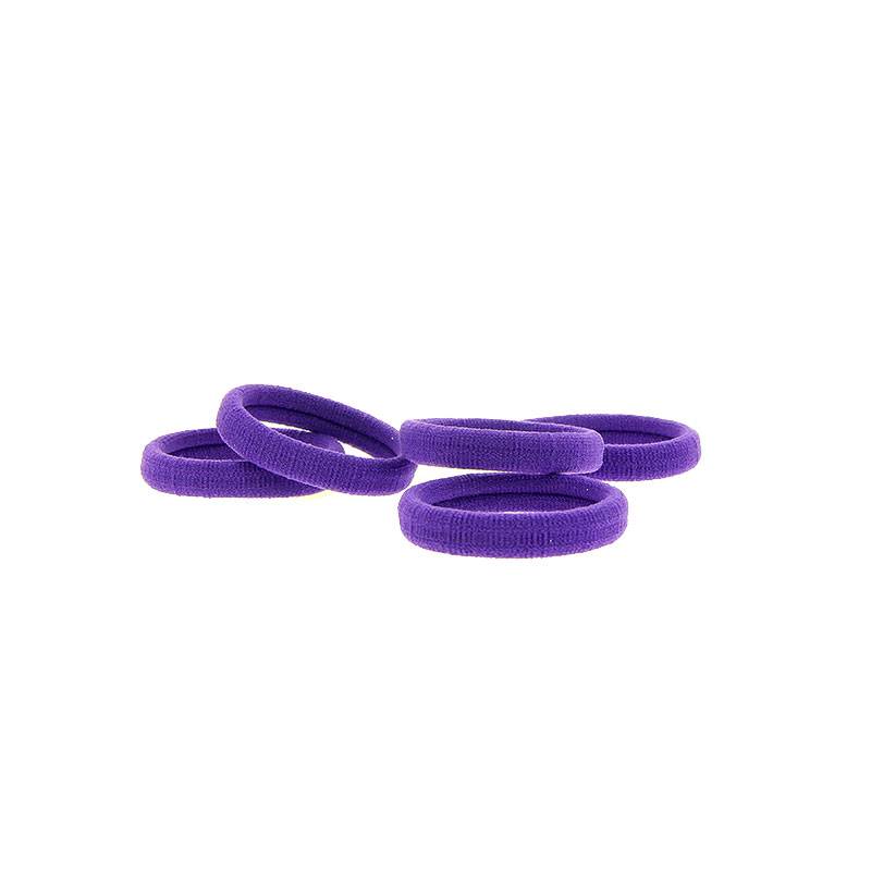 Elastique cheveux Nylon Violet x5 de la marque Coiffeo - 1