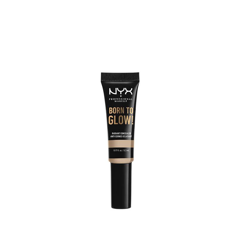 Anti-cernes éclat Born to glow! Concealer Alabaster de la marque NYX Professional Makeup Contenance 5ml - 1
