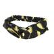 Bandeau noir imprimé doré - 1 Bandeau noir imprimé doré de la marque Coiffeo - 1
