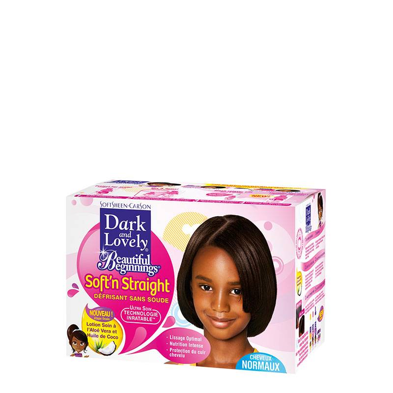 Kit défrisage enfant cheveux normaux-épais Dark & Lovely de la marque Soft Sheen.Carson Contenance 351ml - 1