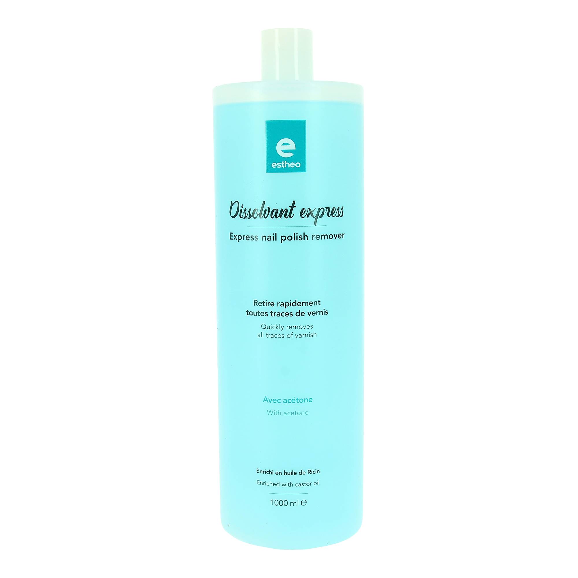 Dissolvant express avec acetone de la marque Estheo Contenance 1000ml - 1