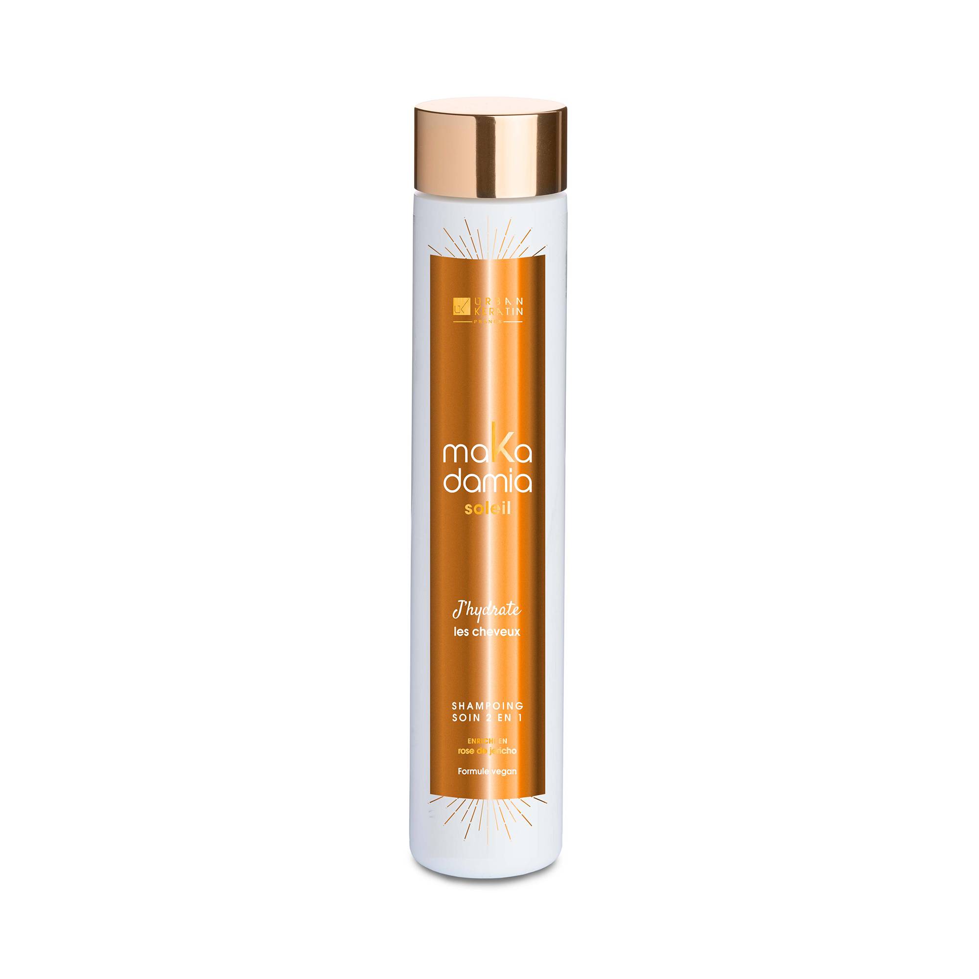 Shampoing soin 2 en 1 Solaire Makadamia de la marque Urban Keratin Contenance 250ml - 1