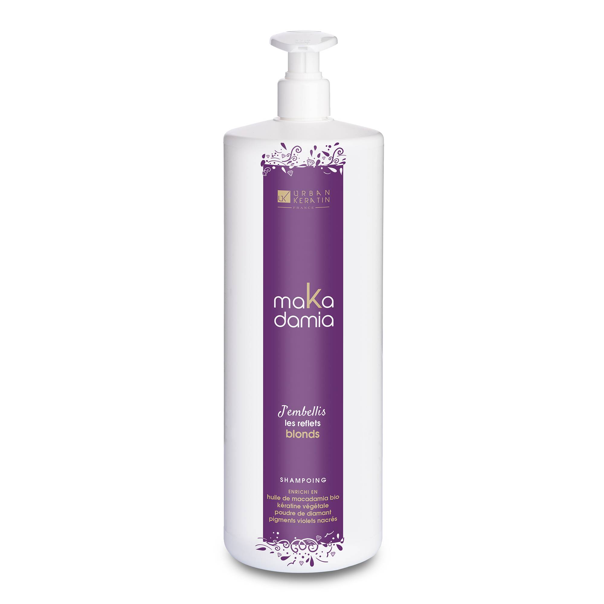 Shampoing cheveux blonds k makadamia de la marque Urban Keratin Contenance 1000ml - 1