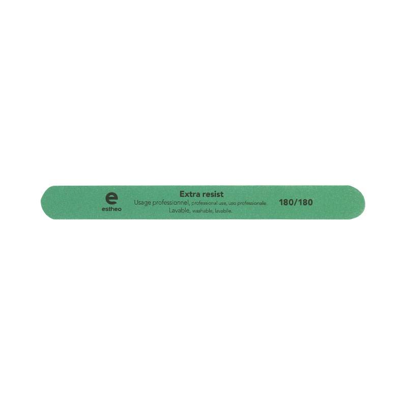 Lime à ongles droite 180-180 Extra resist Verte de la marque Estheo - 1