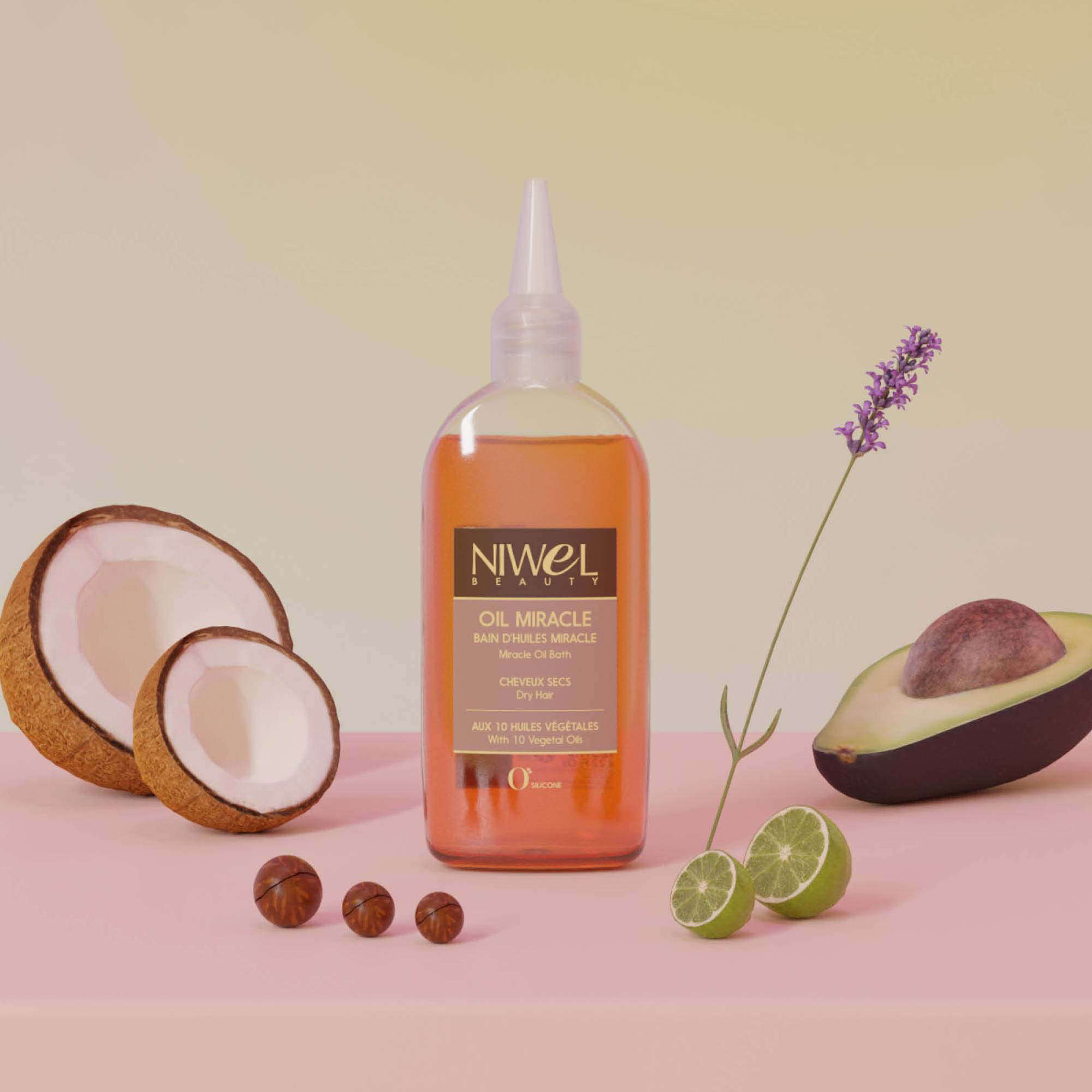 Bain d'huiles miracle cheveux secs - Oil Miracle de la marque Niwel Beauty Contenance 125ml - 2