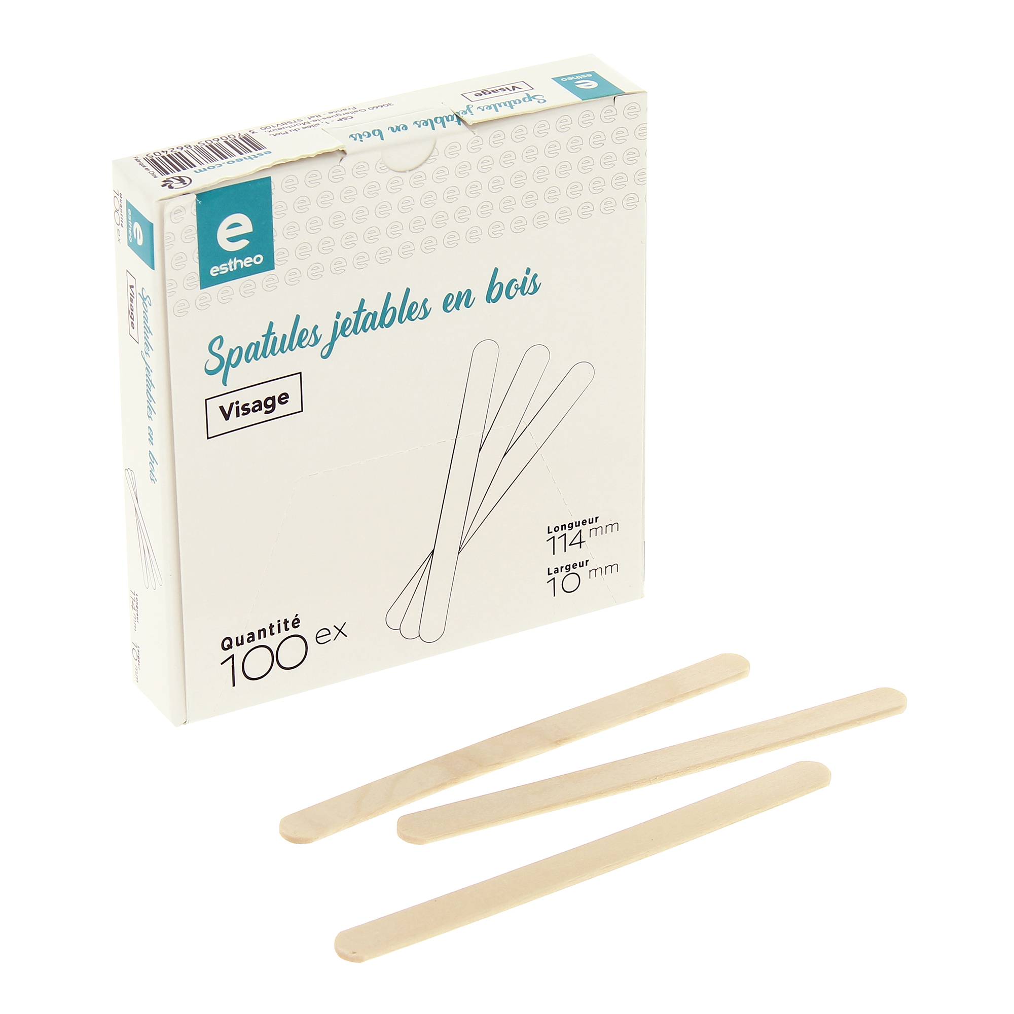Spatules bois visage x100 de la marque Estheo - 1